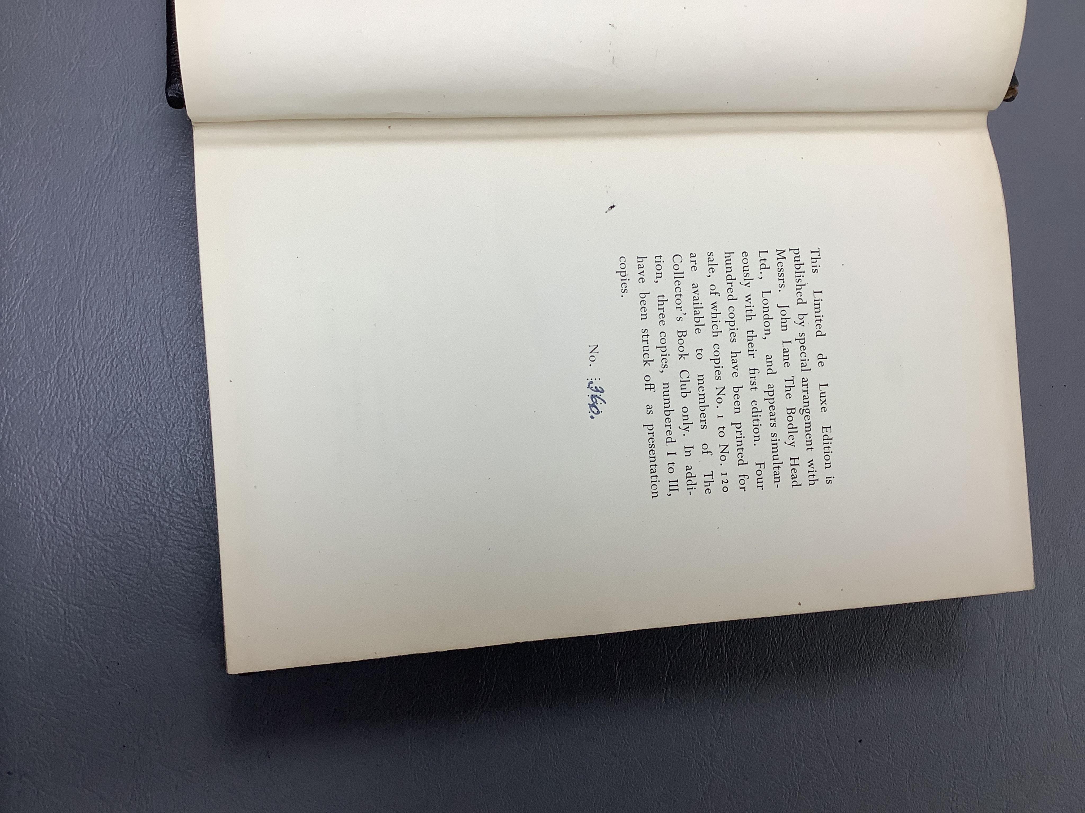 Trollope, Anthony - The Three Clerks ... new edition. title illus., frontis.; original gilt and blind decorated cloth. reprinted, 1874; Hardy, Thomas - The Woodlanders. frontis. and map, publisher's gilt cloth. Osgood, M